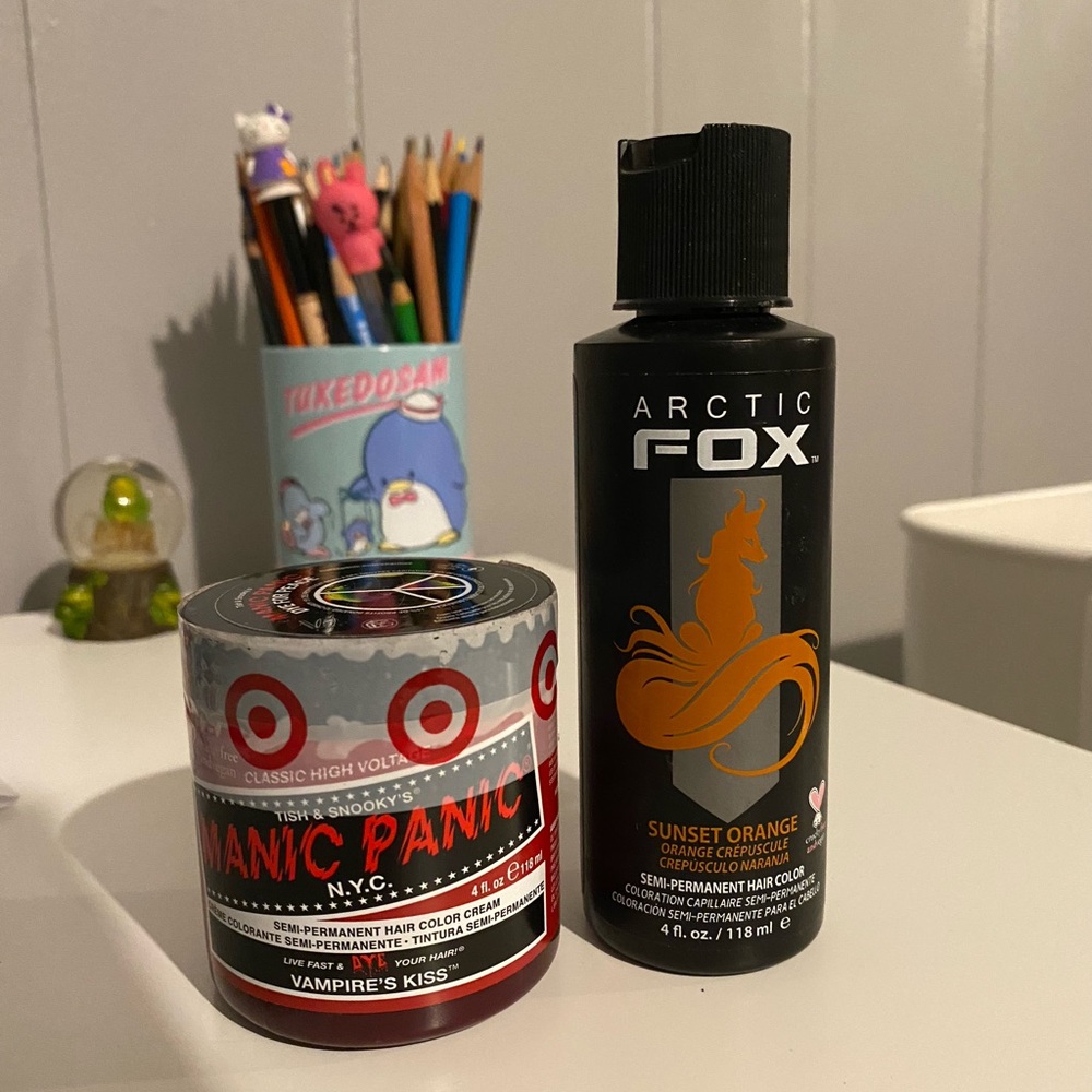Manic Panic Red Haur Dye and  Artic Fox Orange Hair Dye Bundle ❤️🧡